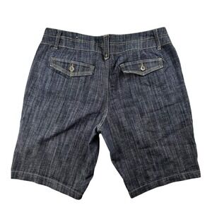One 5 One Denim Bermuda Shorts Women 14P Blue Stretch Cotton Blend Pockets‎